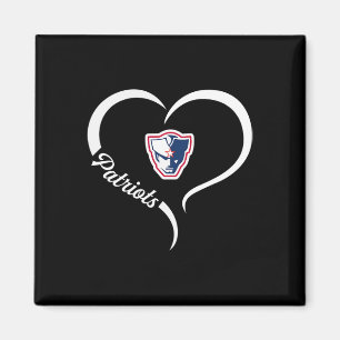 Imã Logotipo do Patriots Powdersville Half Heart Sloga
