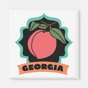 Imã Logotipo do pêssego de Geórgia