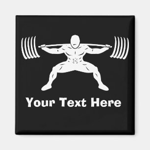 Imã Logotipo do Power Squat "POWER LIFTING" - Personal