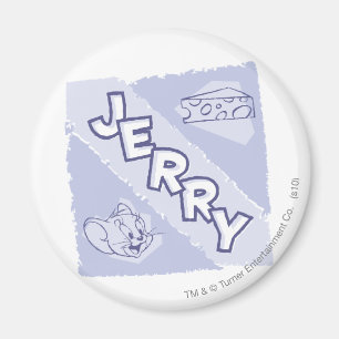 Imã Logotipo do queijo azul de Jerry