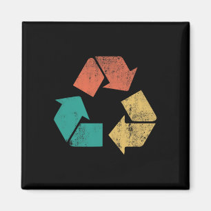 Imã Logotipo do Reciclar Retroativo Protege Homens do