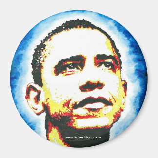 Imã Logotipo do Retrato Obama