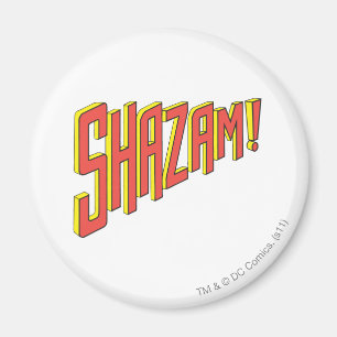Imã Logotipo do Shazam Vermelho/Amarelo