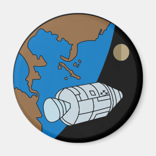 Imã Logotipo do Símbolo da Missão Apollo 1