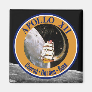 Imã Logotipo do Símbolo da Missão Apollo 12