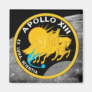 Imã Logotipo do Símbolo da Missão da NASA Apollo 13
