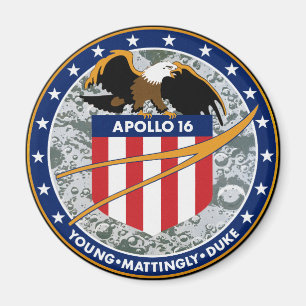 Imã Logotipo do Símbolo da Missão da NASA Apollo 16