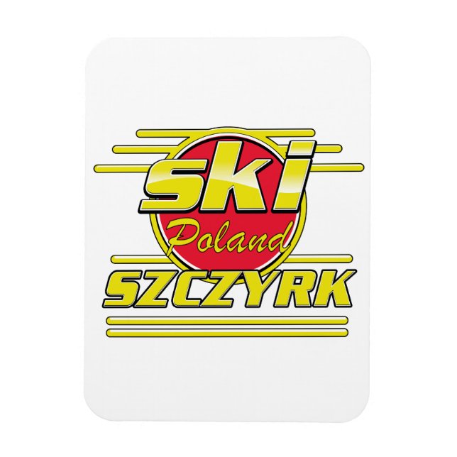 Ímã Logótipo do Ski Szczyrk Polônia 80s (Vertical)