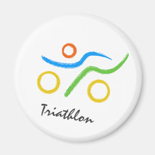 Imã Logotipo do Triathlon
