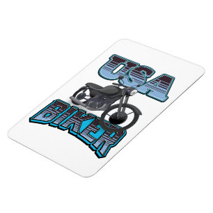 Ímã Logotipo do USA Biker