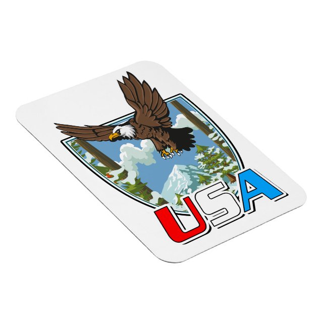 Ímã logotipo do USA Patriot (Lado Direito)