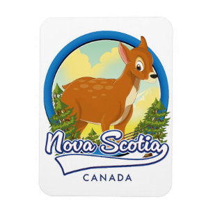 Ímã Logotipo do viagem da Nova Escócia Canadá