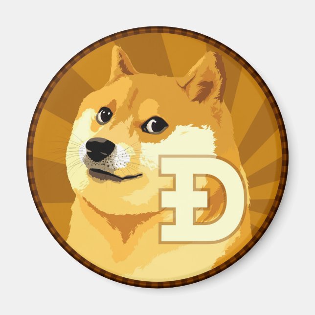 Imã Logotipo DogeCoin (Frente)