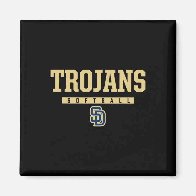 Imã Logotipo dos Soddy-daisy Trojans Softll Hs  (Frente)