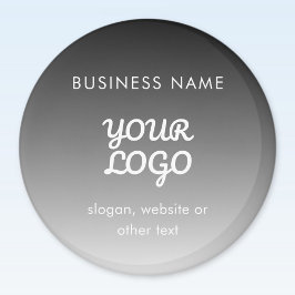 Imã Logotipo e texto do Promocional moderno | Cor edit