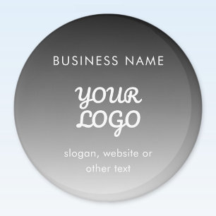 Imã Logotipo e texto do Promocional moderno   Cor edit