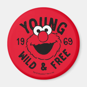 Imã Logotipo Elmo Skate - Jovem, Selvagem e Livre 1969