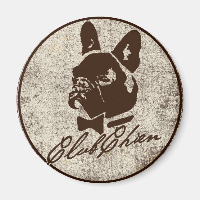 Imã Logotipo em relevo do CLUB CHIEN (Frente)