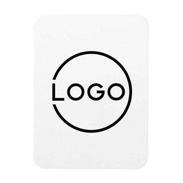 Ímã Logotipo Empresarial Personalizado (Vertical)