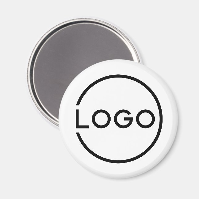 Imã Logotipo Empresarial Personalizado (Front/Back)