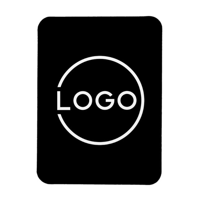 Ímã Logotipo Empresarial Personalizado (Vertical)