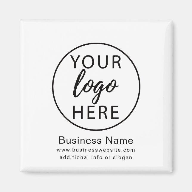 Imã Logotipo Empresarial Personalizado (Frente)