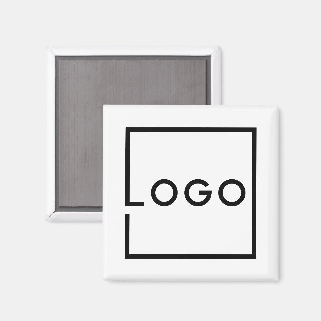 Imã Logotipo Empresarial Personalizado (Front/Back)