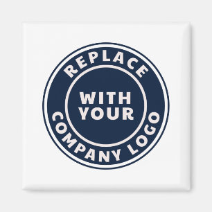 Imã Logotipo Empresarial Simples Funcionários Personal