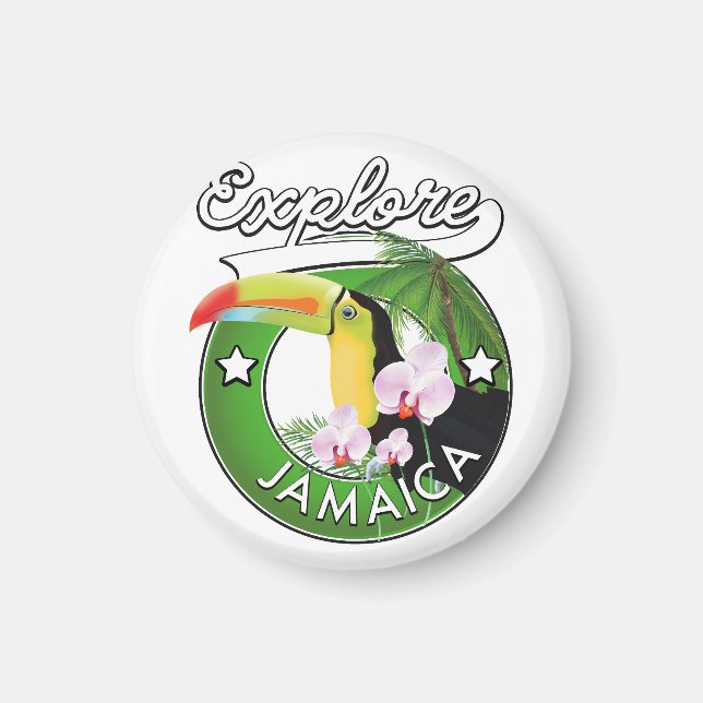 Imã Logotipo Explorar as Bahamas Magnet (Frente)