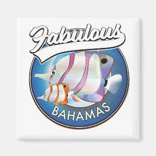 Imã Logotipo fabuloso das Bahamas
