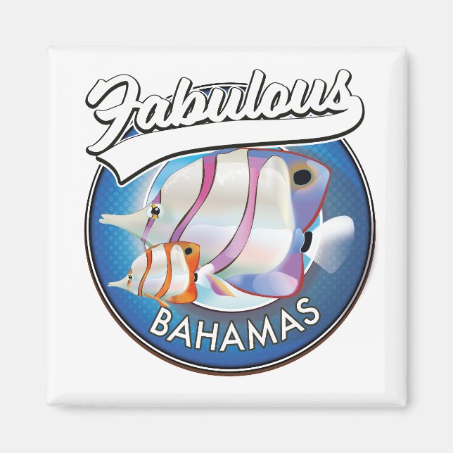 Imã Logotipo fabuloso das Bahamas (Frente)