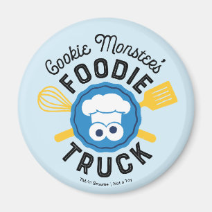 Imã Logotipo Foodie Truck do Monstro do Cookie
