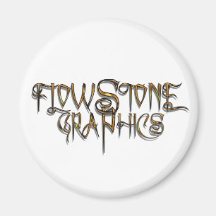 Imã Logotipo Gráfico Flowstone
