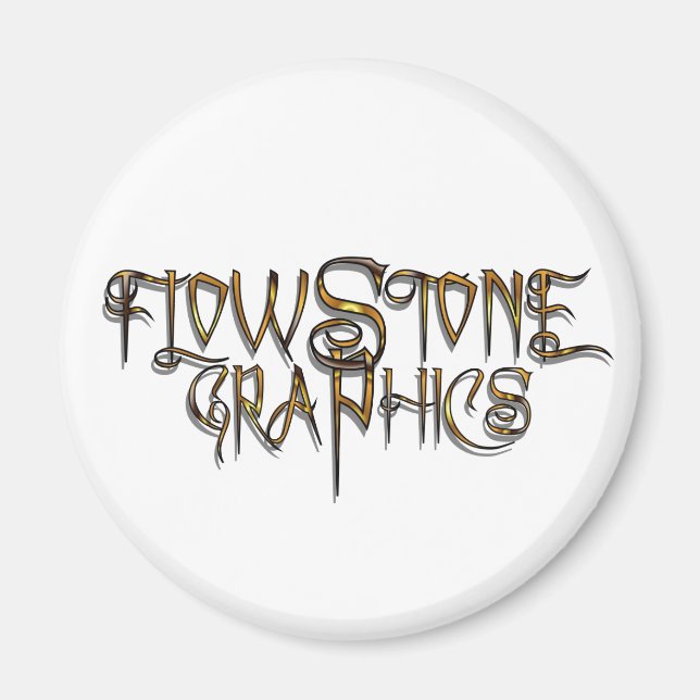 Imã Logotipo Gráfico Flowstone (Frente)