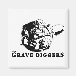Imã logotipo grave dos escavadores