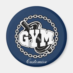 Imã Logotipo Gym Barbell Thunder_Cove