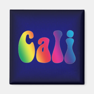 Imã Logotipo Hippie Cali Tie-Dye California