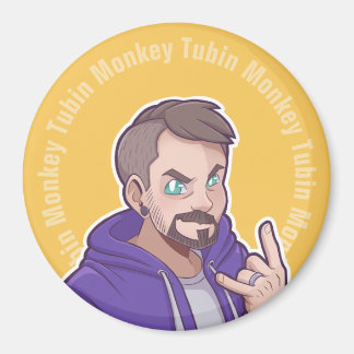 Imã Logotipo Hoodie do macaco Tubin