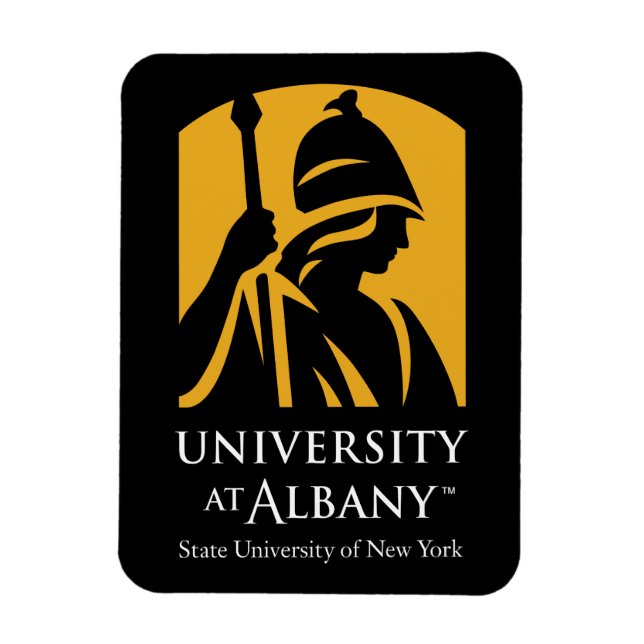 Ímã Logotipo Icônico da Universidade de Albany (Vertical)