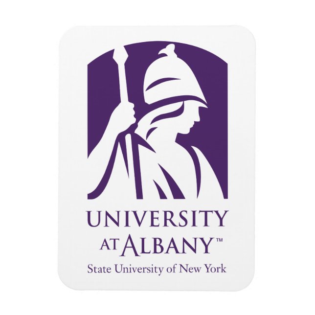 Ímã Logotipo Icônico da Universidade de Albany (Vertical)