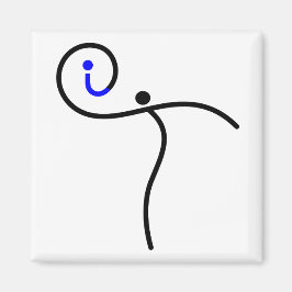 Imã logotipo it, 01 Black/Blue.