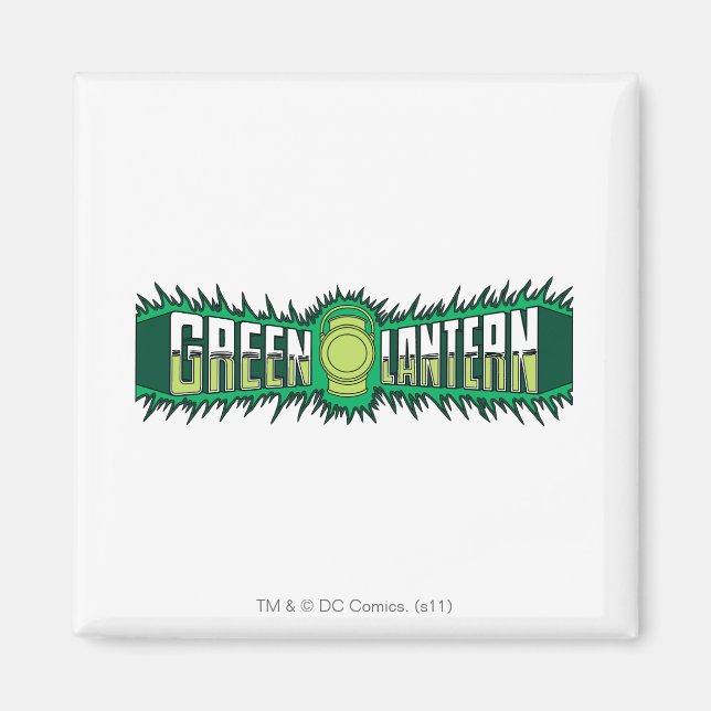 Imã Logotipo Lanterna Verde - Chama Verde (Frente)