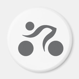Imã Logotipo legal de ciclismo