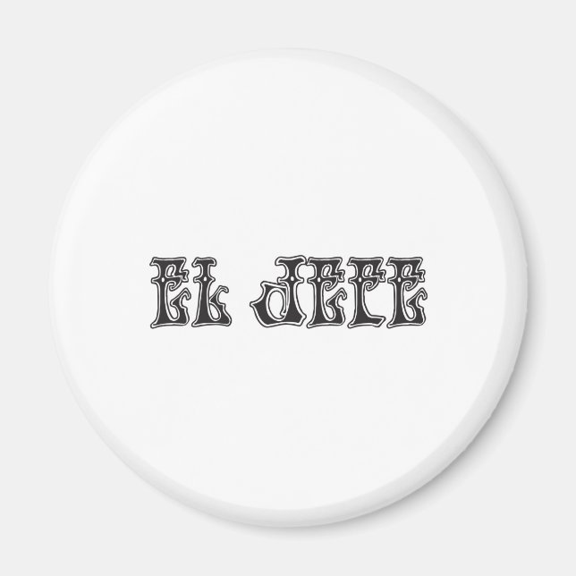 Imã Logotipo Liquido Liquido do El Jefe (Frente)