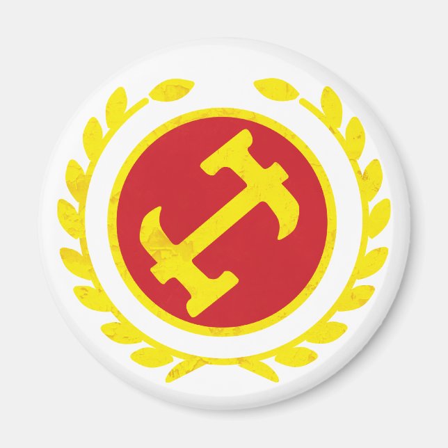 Imã Logotipo Mason da Pedra (Frente)