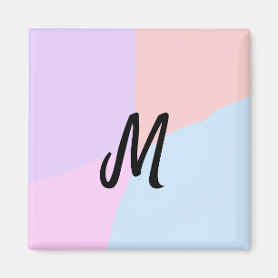 Imã logotipo monograma simples e mínimo personalizado