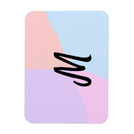 Ímã logotipo monograma simples e mínimo personalizado