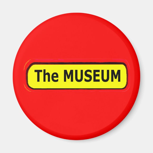 Imã Logotipo MUSEUM O MUSEUM Zazzle (Frente)