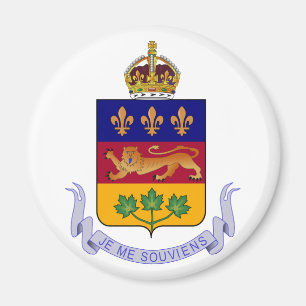 Imã Logotipo oficial da heráldica de Québec Canadá 