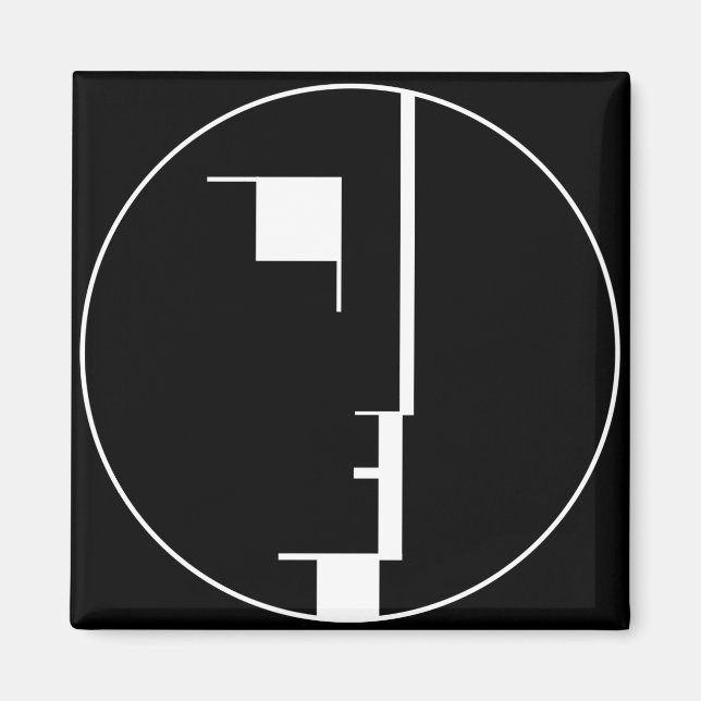 Imã Logotipo Oskar Schlemmer Bauhaus (Frente)